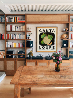 Cantaloupe Vertical Art Print - Jordan McDowell - art print - painting - home decor