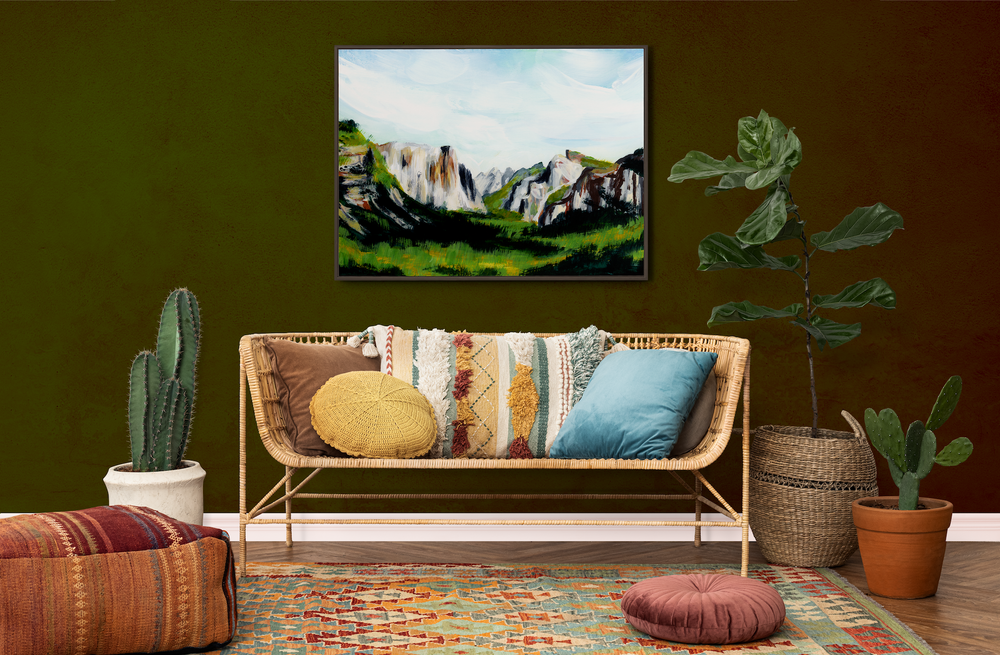 "Yosemite Summer" Horizontal Fine Art Print - Jordan McDowell - art print - painting - home decor