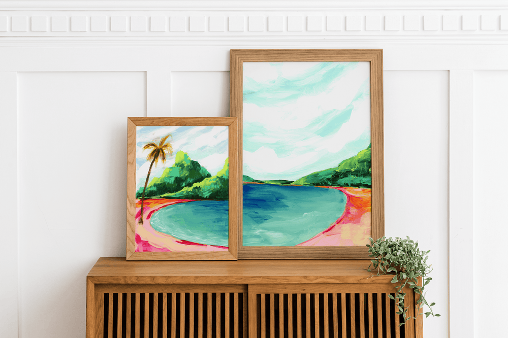 Tropics 003 Vertical Landscape Canvas Art Print