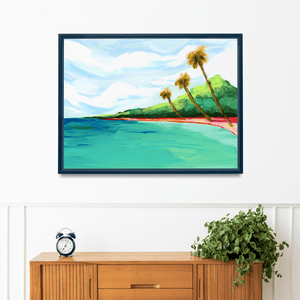 Tropics 002 Horizontal Landscape Canvas Art Print