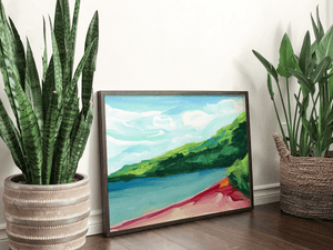Tropics 005 Horizontal Landscape Canvas Art Print
