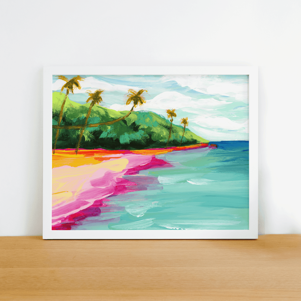 Tropics 007 Horizontal Landscape Canvas Art Print