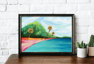 Tropics 009 Horizontal Landscape Canvas Art Print