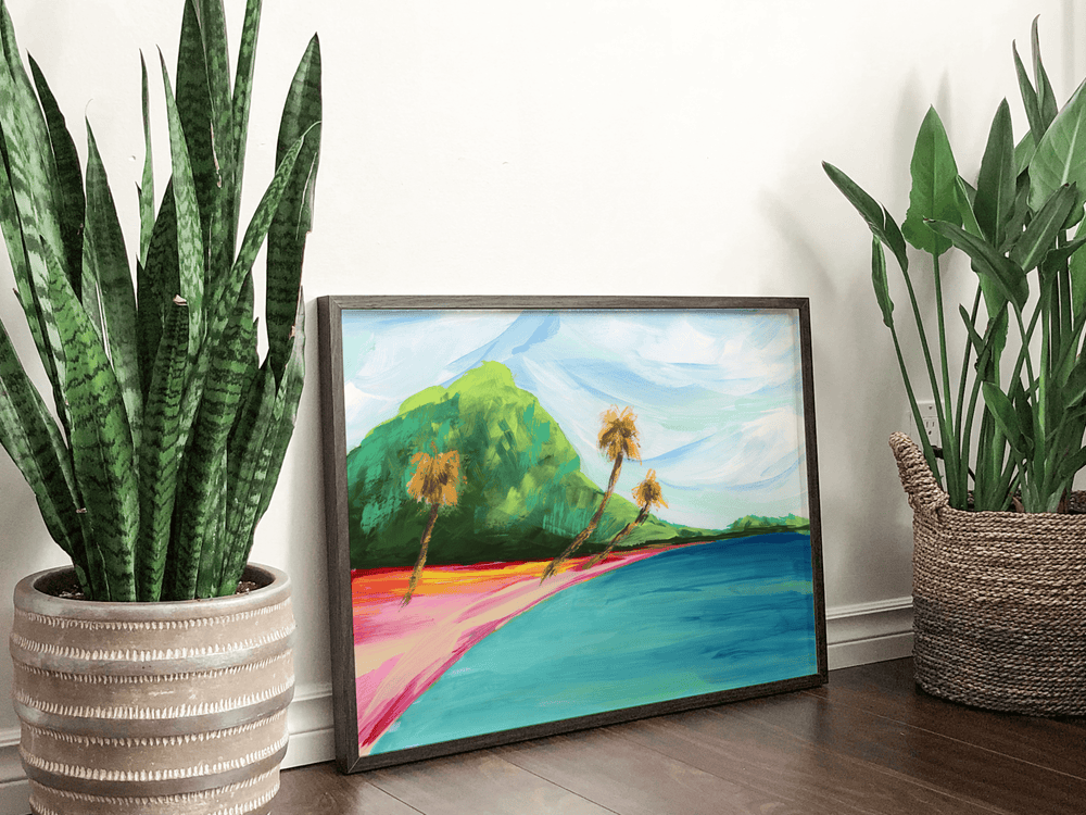 Tropics 009 Horizontal Landscape Canvas Art Print