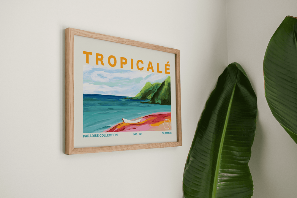 Tropicalé No.12 Horizontal Art Print - Jordan McDowell - art print - painting - home decor