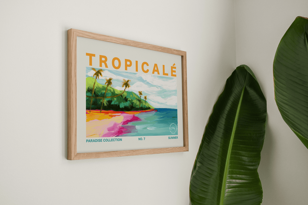Tropicalé No.7 Horizontal Art Print - Jordan McDowell - art print - painting - home decor