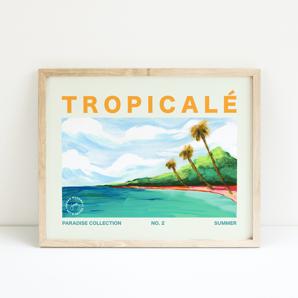 Tropicalé No.2 Horizontal Art Print - Jordan McDowell - art print - painting - home decor