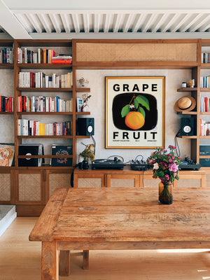 Grapefruit Vertical Art Print - Jordan McDowell - art print - painting - home decor
