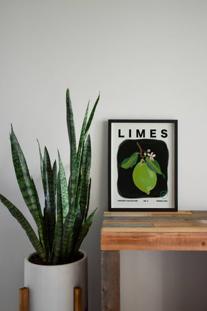 Limes Vertical Art Print - Jordan McDowell - art print - painting - home decor