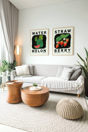 Strawberry Vertical Art Print - Jordan McDowell - art print - painting - home decor